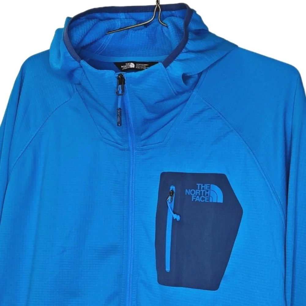 North Face Borod Cooling Hoodie Zip Jacket 2X Blue Thermal Lined Gorp Hiking Nwt